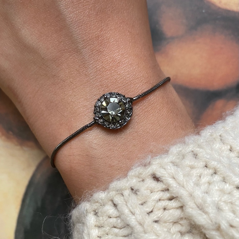 Givenchy black crystal bracelet